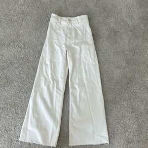 Zara white wide leg jeans size 2 (US)
